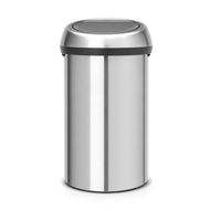 Touch Bin 60L Matt Steel Fingerprint Proof 