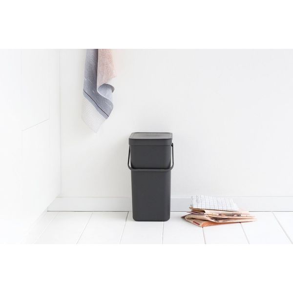 Brabantia Sort & Go Afvalemmer 16L Grijs