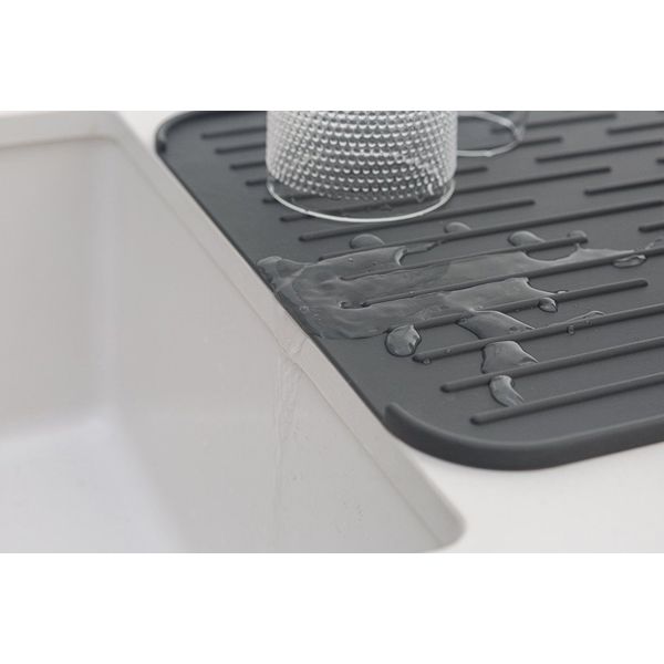 Brabantia SinkSide Afdruipmat Silicone 44x32cm Dark Grey 