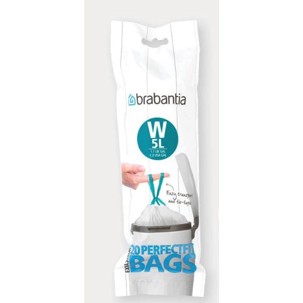 Brabantia PerfectFit Vuilniszakken Code W (5L) 20st