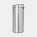 Brabantia Touch Bin New 30L Matt Steel Fingerprint Proof