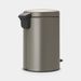 Brabantia NewIcon Pedaalemmer 12L Platinum