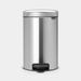 Brabantia NewIcon Pedaalemmer 12L Matt Steel Fingerprint Proof