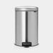 Brabantia NewIcon Pedaalemmer 20L Matt Steel Fingerprint Proof