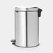 Brabantia NewIcon Pedaalemmer 20L Matt Steel Fingerprint Proof