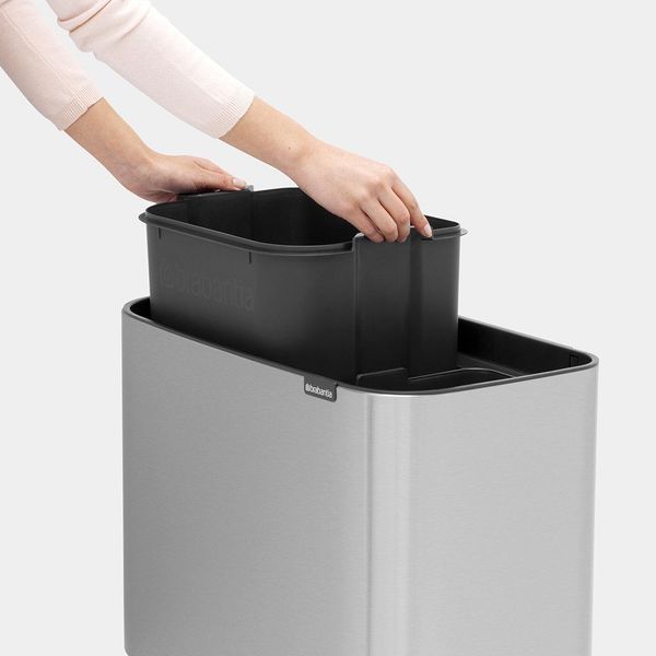 Brabantia Bo Touch Bin 11+23L Matt Steel Fingerprint Proof