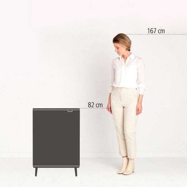 Brabantia Bo Touch Bin Hi 60L  Matt Zwart