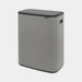 Brabantia Bo Touch Bin, 2 x 30L - Mineral Concrete Grey