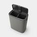 Brabantia Bo Touch Bin, 2 x 30L - Mineral Concrete Grey