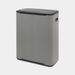 Brabantia Bo Touch Bin, 2 x 30L - Mineral Concrete Grey