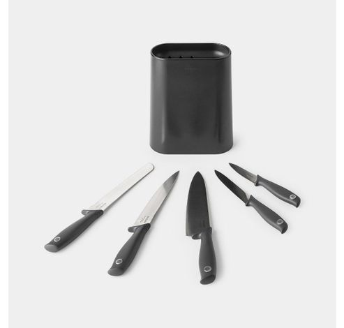 Bloc couteaux avec 5 couteaux - Tasty+ - Dark Grey  Brabantia