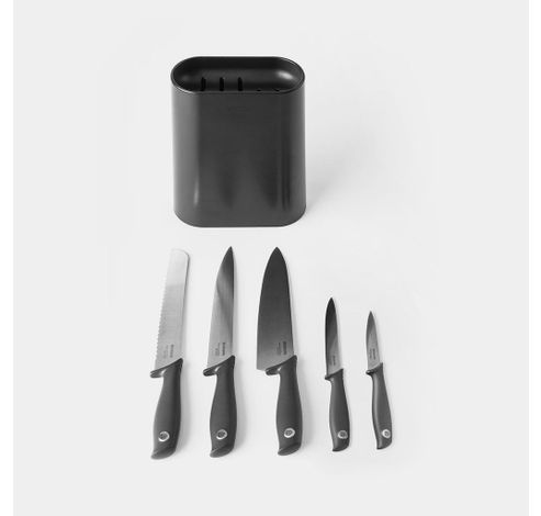 Bloc couteaux avec 5 couteaux - Tasty+ - Dark Grey  Brabantia