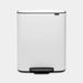 Brabantia Bo Pedaalemmer 2x30l White