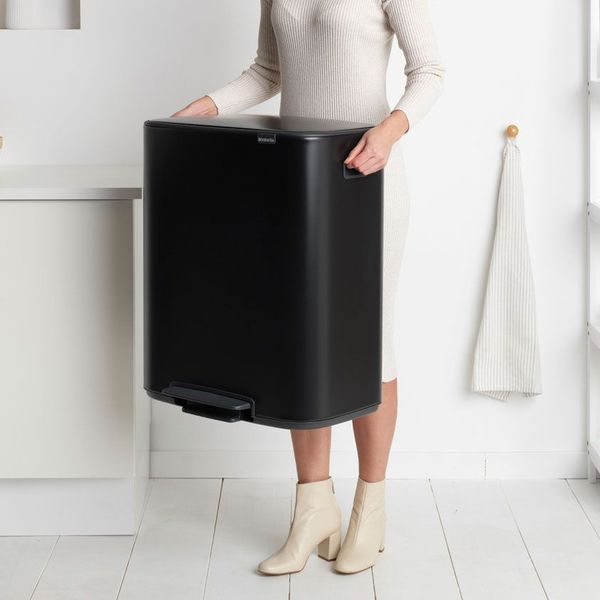 Brabantia Bo Pedaalemmer 2x30L Matt Black