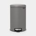 Brabantia NewIcon Pedaalemmer 12L Mineral Grey