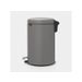 Brabantia NewIcon Pedaalemmer 12L Mineral Grey