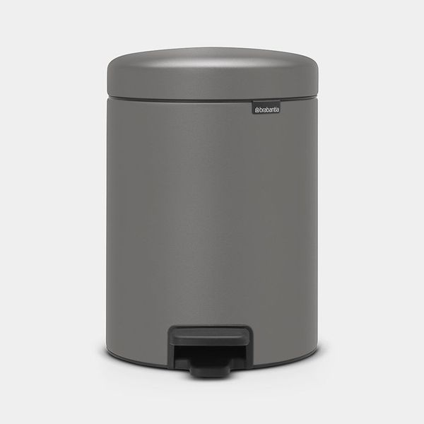 Brabantia NewIcon Pedaalemmer 5L Mineral Concrete Grey