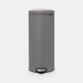 Brabantia NewIcon Pedaalemmer 30L Mineral Concrete Grey