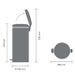 Brabantia NewIcon Pedaalemmer 30L Mineral Concrete Grey