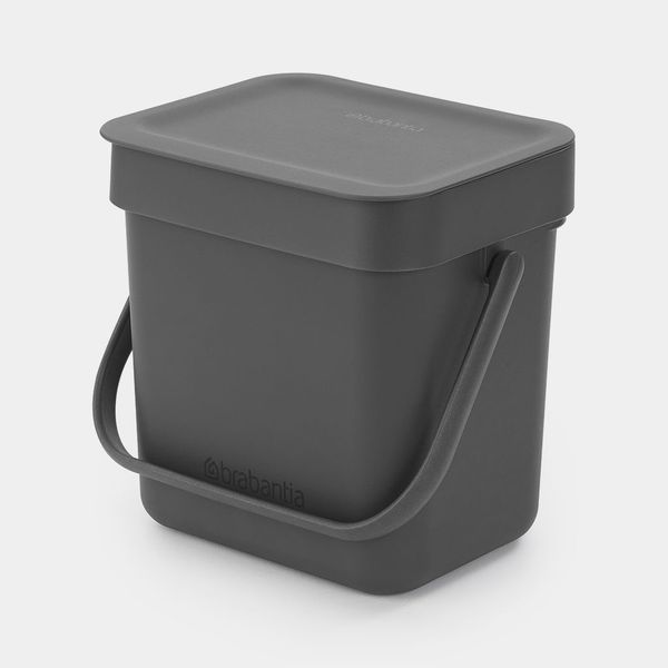 Brabantia Sort & go Afvalemmer 3L Grey