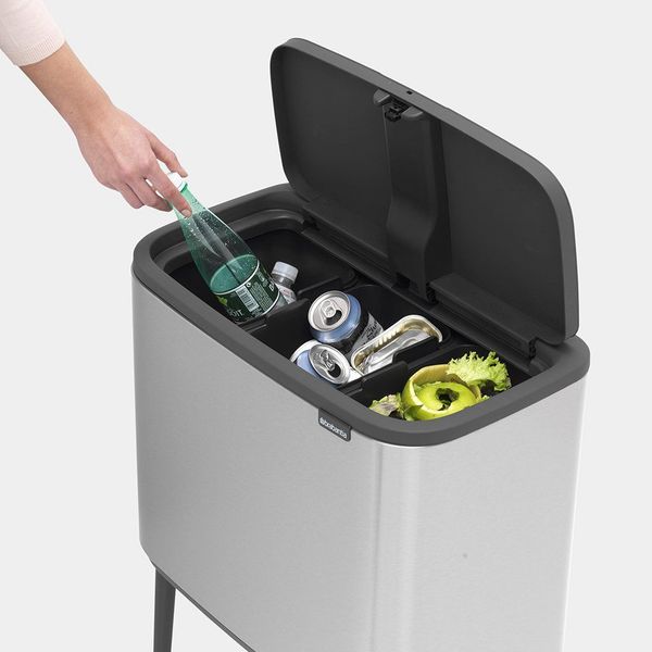 Brabantia Bo Touch Bin 3 x 11 liter Matt Steel Fingerprint Proof