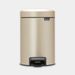 Brabantia NewIcon Pedaalemmer 3L Champagne