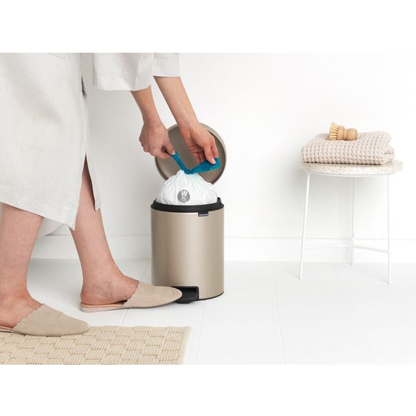 Brabantia NewIcon Pedaalemmer 5L Champagne