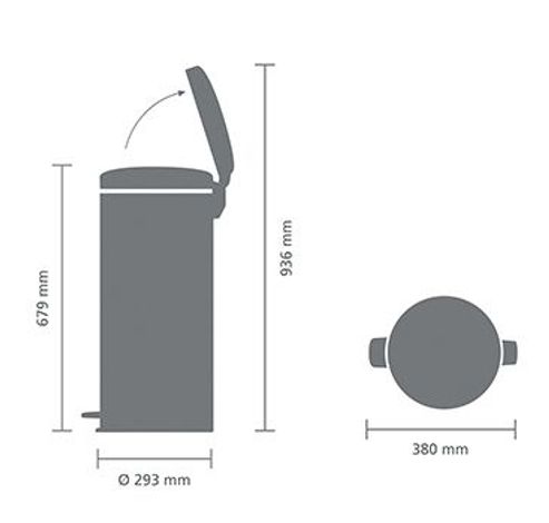 Poubelle à pédale newicon 30L  Brabantia