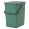 Sort & Go Afvalemmer 25L Fir Green 