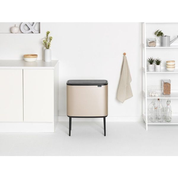 Brabantia Bo Touch Bin 11+23L Champagne