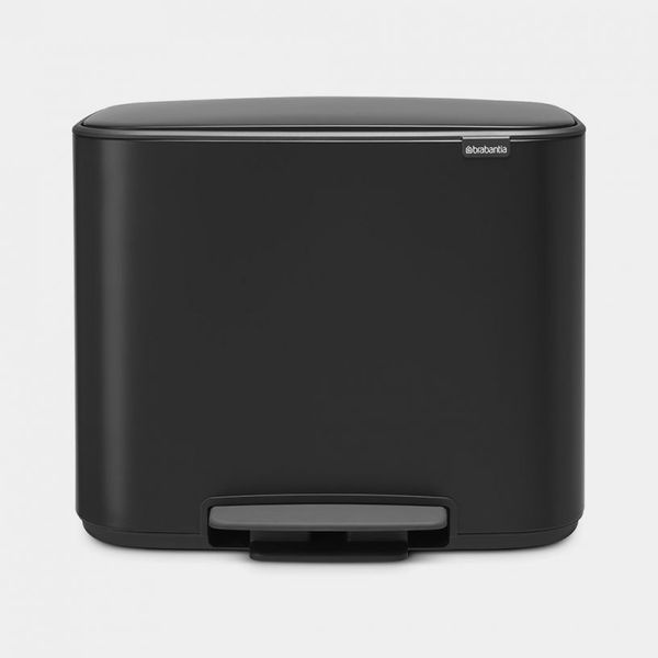 Brabantia Bo pedaalemmer 36 liter met kunststof binnenemmer Matt Black