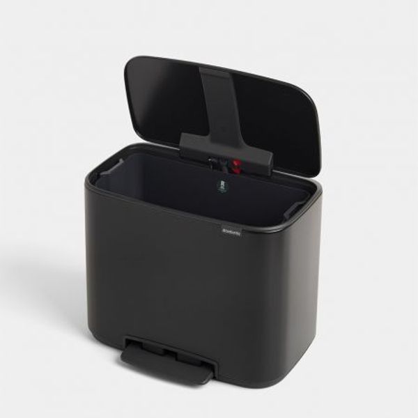 Brabantia Bo pedaalemmer 36 liter met kunststof binnenemmer Matt Black