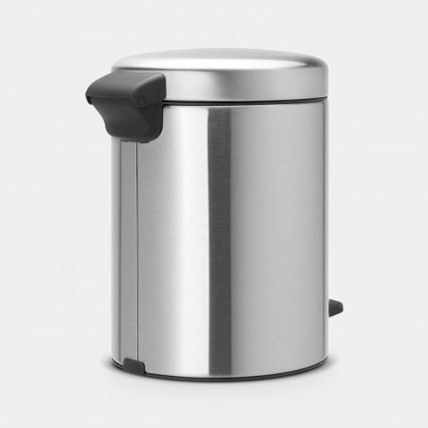 Brabantia newIcon pedaalemmer 5 liter met kunststof binnenemmer Matt Steel