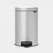 Brabantia newIcon pedaalemmer 12 liter met kunststof binnenemmer Metallic Grey