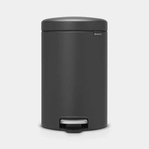 Brabantia newIcon pedaalemmer 12 liter met kunststof binnenemmer Mineral Infinite Grey