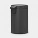 Brabantia newIcon pedaalemmer 12 liter met kunststof binnenemmer Mineral Infinite Grey