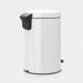 Brabantia newIcon pedaalemmer 12 liter met metalen binnenemmer White