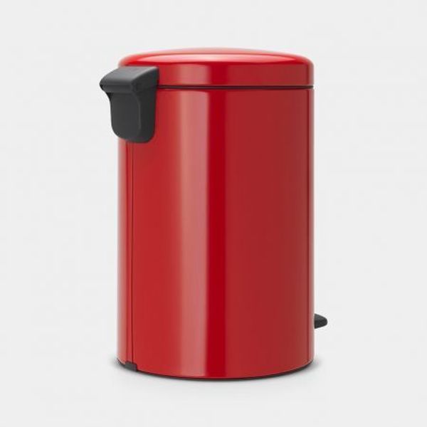 Brabantia newIcon pedaalemmer 20 liter met kunststof binnenemmer Passion Red