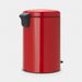 Brabantia newIcon pedaalemmer 20 liter met kunststof binnenemmer Passion Red