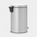 Brabantia newIcon pedaalemmer 20 liter met kunststof binnenemmer Metallic Grey