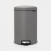 Brabantia newIcon pedaalemmer 20 liter met kunststof binnenemmer Mineral Concrete Grey