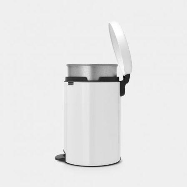 Brabantia newIcon pedaalemmer 20 liter met metalen binnenemmer White