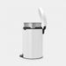 Brabantia newIcon pedaalemmer 20 liter met metalen binnenemmer White