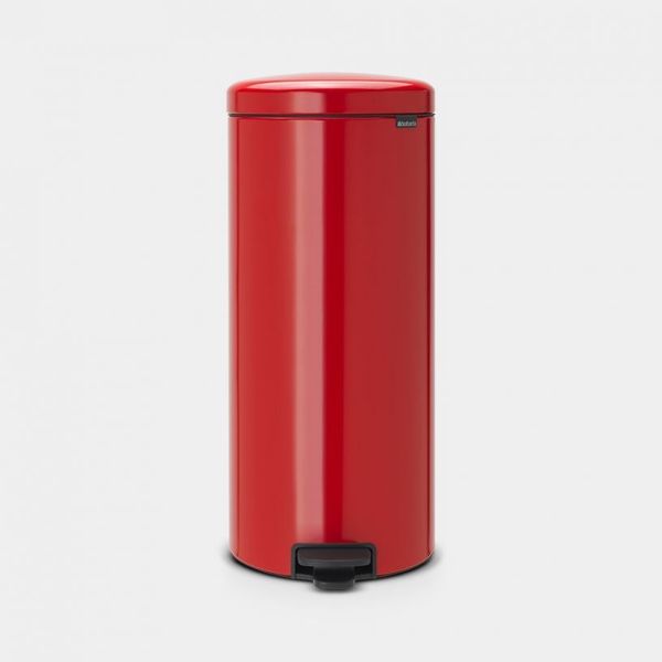 Brabantia newIcon pedaalemmer 30 liter met kunststof binnenemmer Passion Red