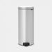 Brabantia newIcon pedaalemmer 30 liter met kunststof binnenemmer Metallic Grey