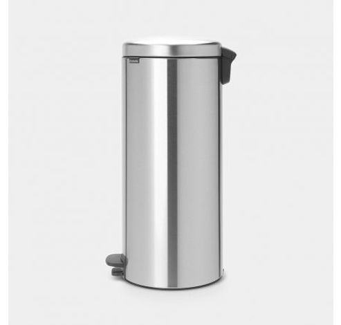 newIcon poubelle à pédale 30 litres avec seau intérieur synthétique Matt Steel  Brabantia