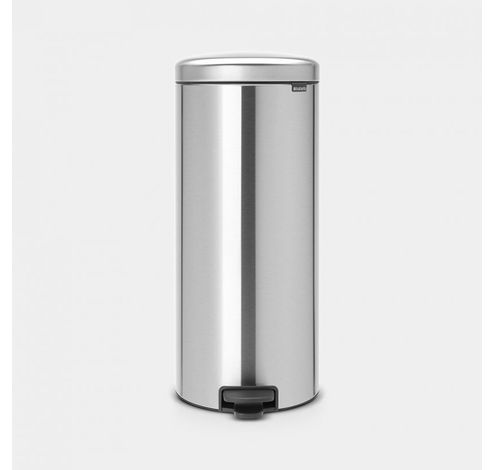 newIcon poubelle à pédale 30 litres avec seau intérieur synthétique Matt Steel  Brabantia