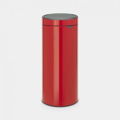 Touch Bin poubelle 30 litres avec seau intérieur synthétique Passion Red 