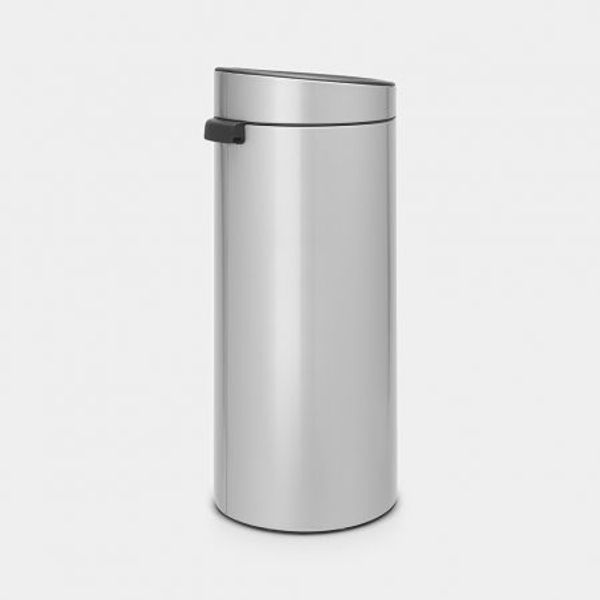 Brabantia Touch Bin afvalemmer 30 liter met kunststof binnenemmer Metallic Grey