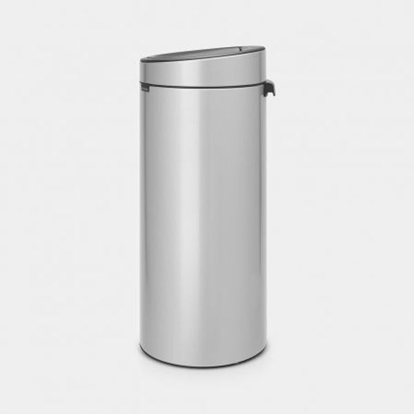 Brabantia Touch Bin afvalemmer 30 liter met kunststof binnenemmer Metallic Grey